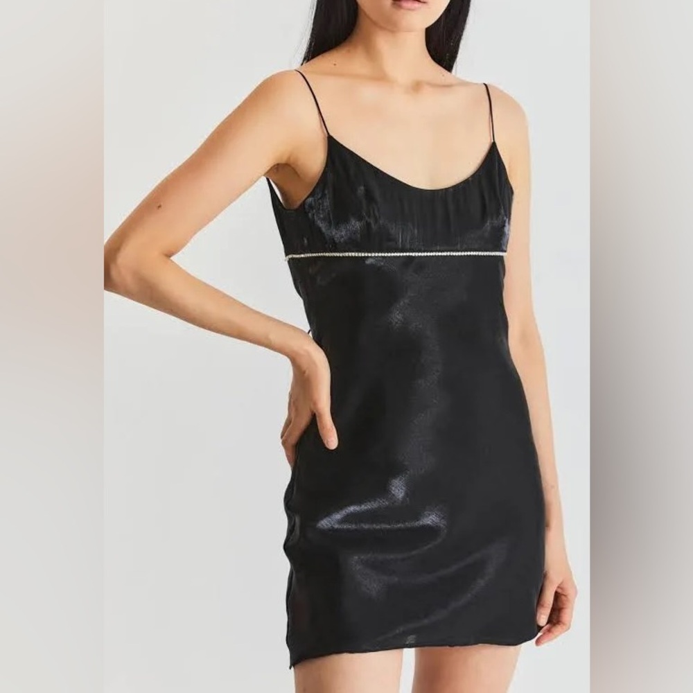 Love shack fancy black mini dress